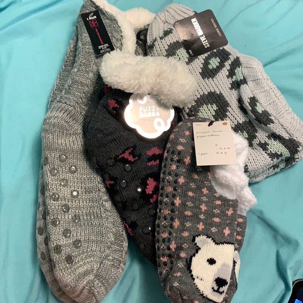 bundle of fuzzy socks!!